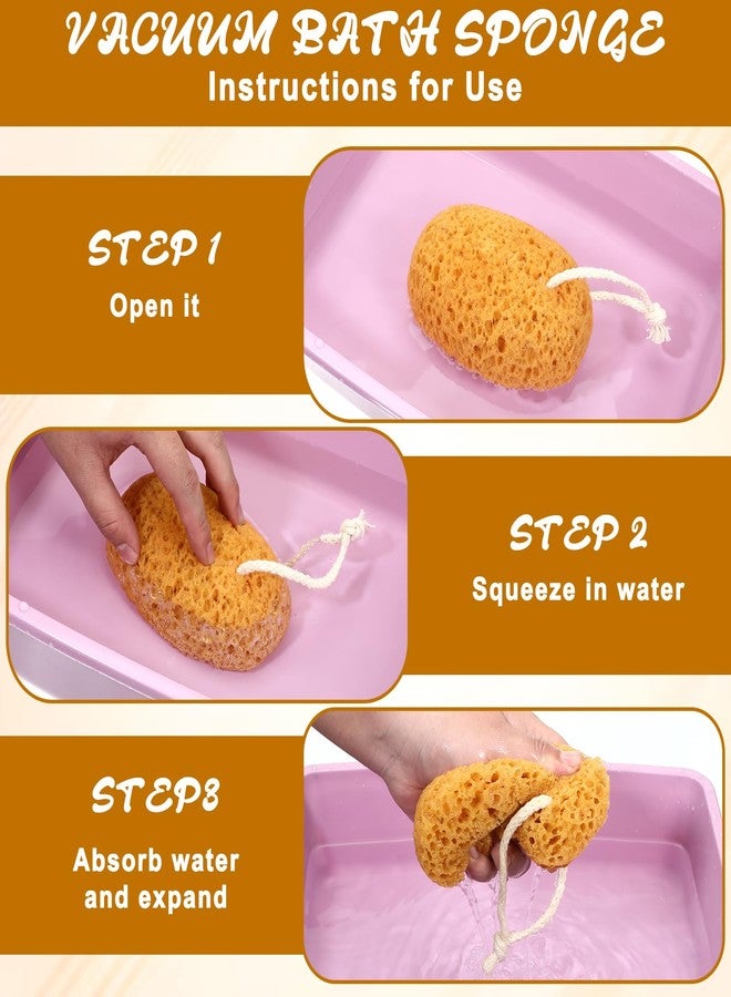 Macuezu 2 Pcs Bath Sponges for Shower, Body Scrubber Sponges, Large Foam Loofah Exfoliating Face Puff for Women Men, Bathroom Accessories - Image 5
